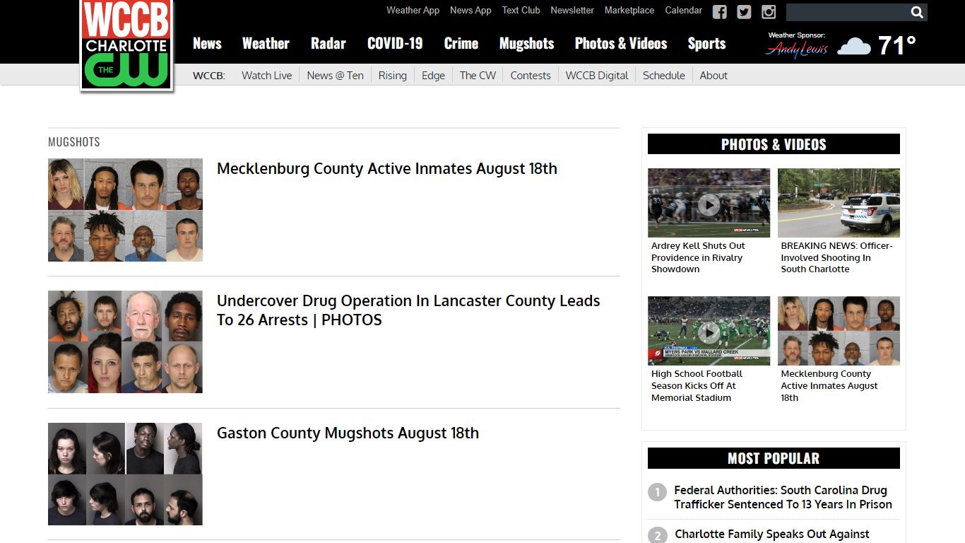 Mugshots Archives - WCCB Charlotte's CW